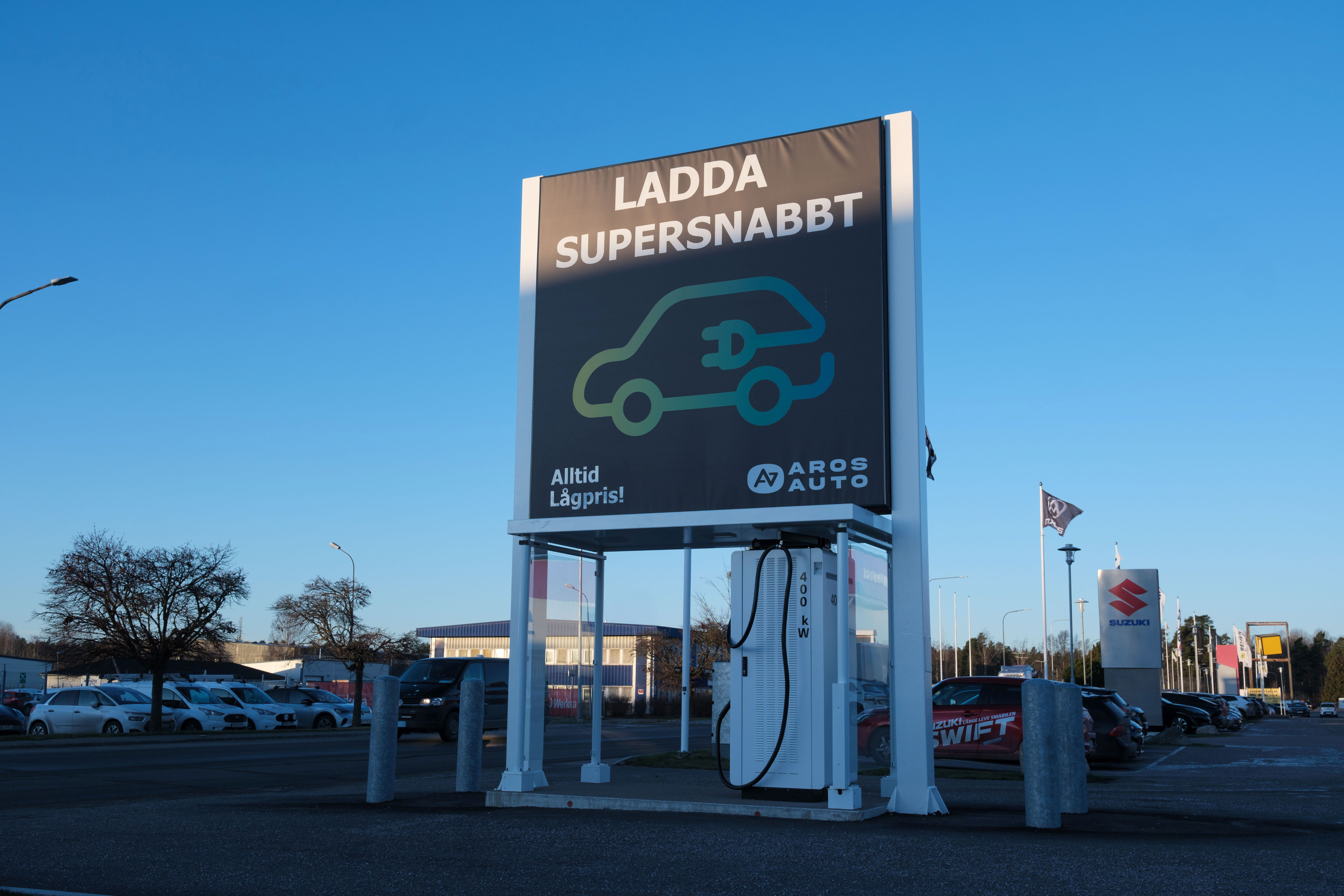 Laddstationen i Västerås
