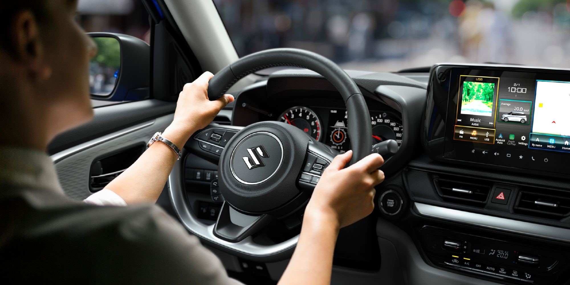 Interiör på Suzuki Swift