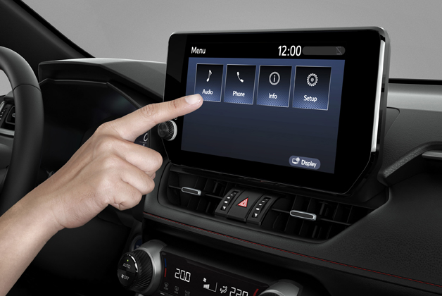 Interiör på Suzuki ACROSS